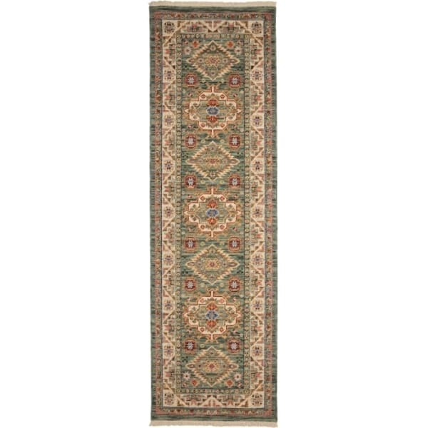 Nomad Vintage Green Runner Rug